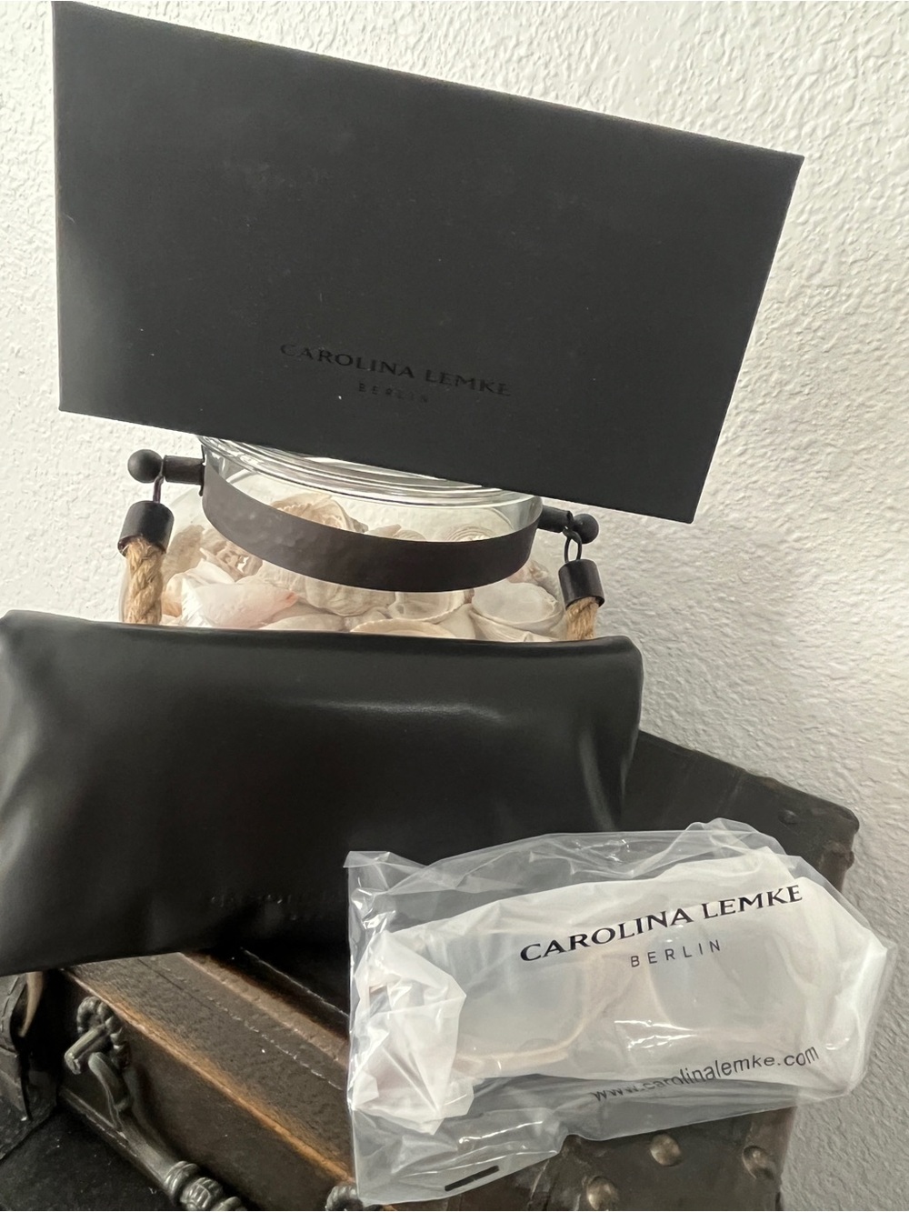 Carolina Lemke Berlin Black Women's Sunglasses
